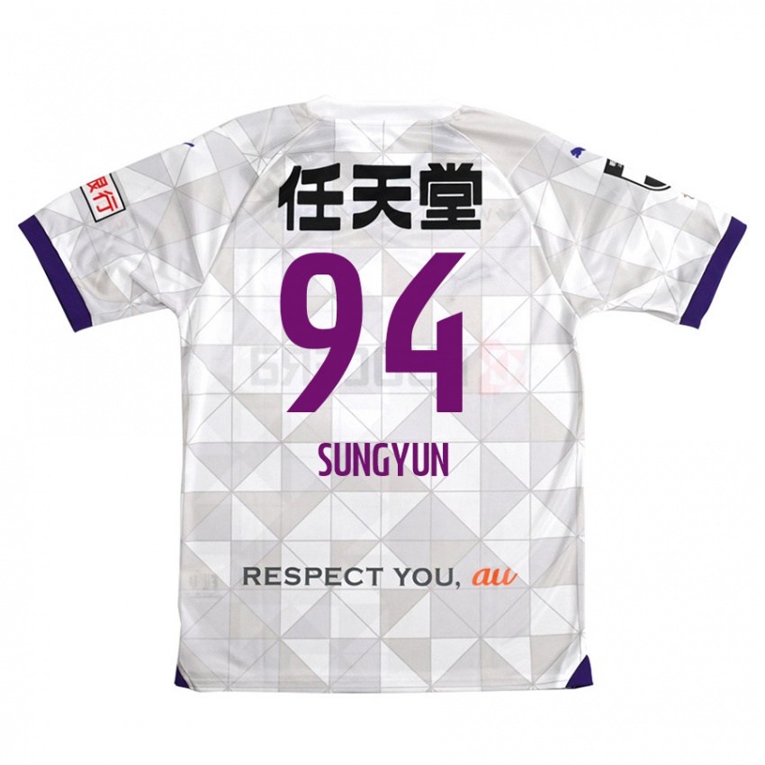 Homem Camisola Sung-Yun Gu #94 Branco Roxo Alternativa 2024/25 Camisa