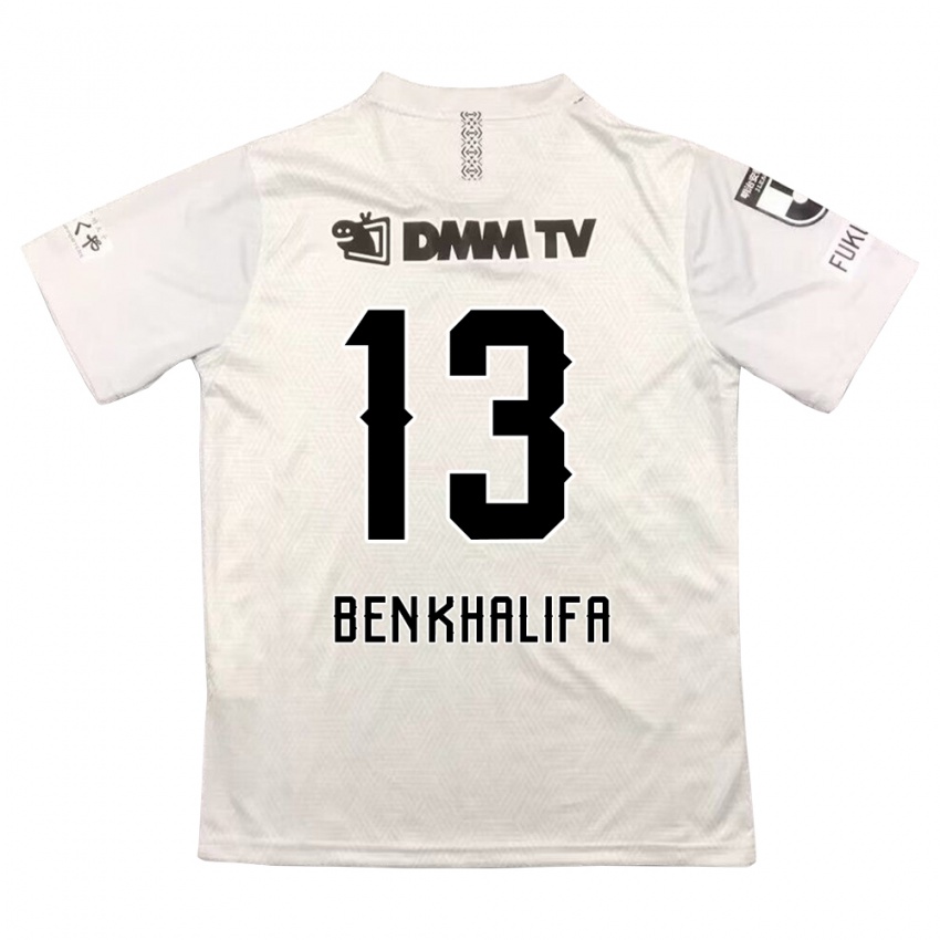 Homem Camisola Nassim Ben Khalifa #13 Cinza Preto Alternativa 2024/25 Camisa