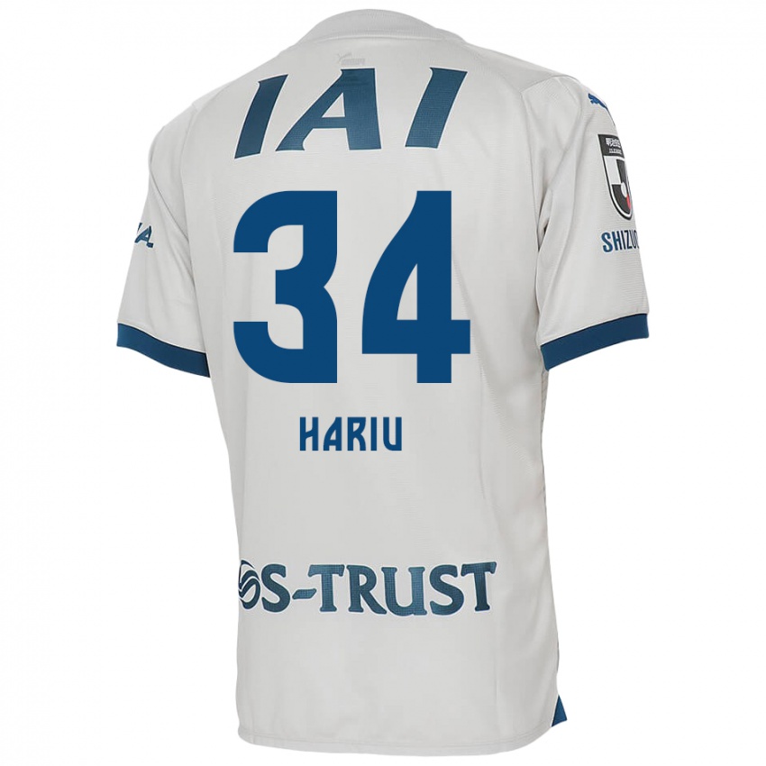 Homem Camisola Ryota Hariu #34 Branco Azul Alternativa 2024/25 Camisa