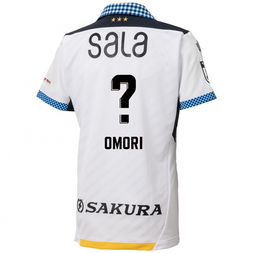 Homem Camisola Kotaro Omori #0 Branco Preto Alternativa 2024/25 Camisa