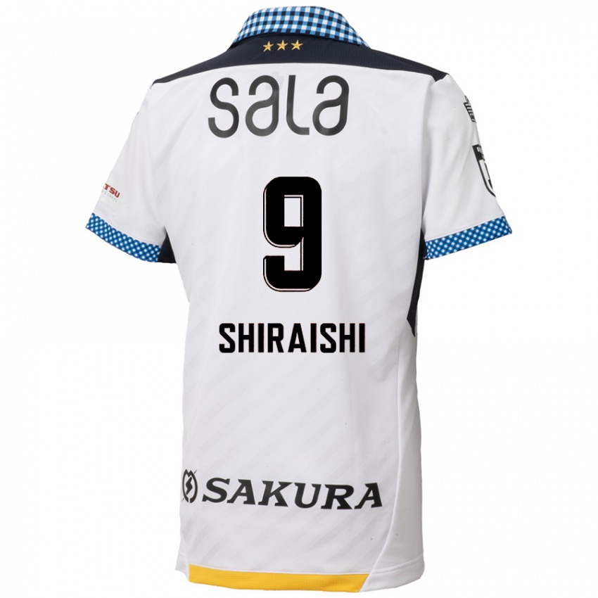 Homem Camisola Eriya Shiraishi #9 Branco Preto Alternativa 2024/25 Camisa