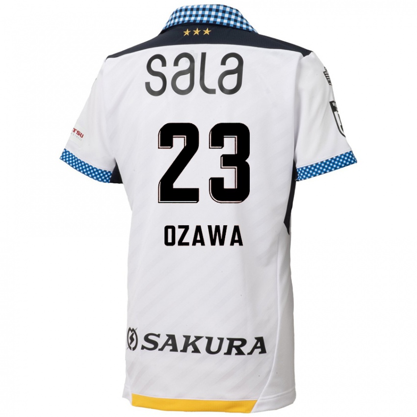 Homem Camisola Yugo Ozawa #23 Branco Preto Alternativa 2024/25 Camisa