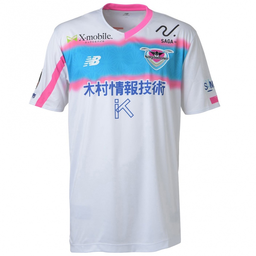 Homem Camisola Seu Nome #0 Branco Azul Rosa Alternativa 2024/25 Camisa