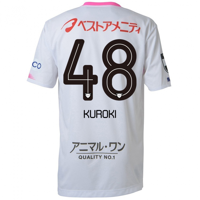 Homem Camisola Yuya Kuroki #48 Branco Azul Rosa Alternativa 2024/25 Camisa