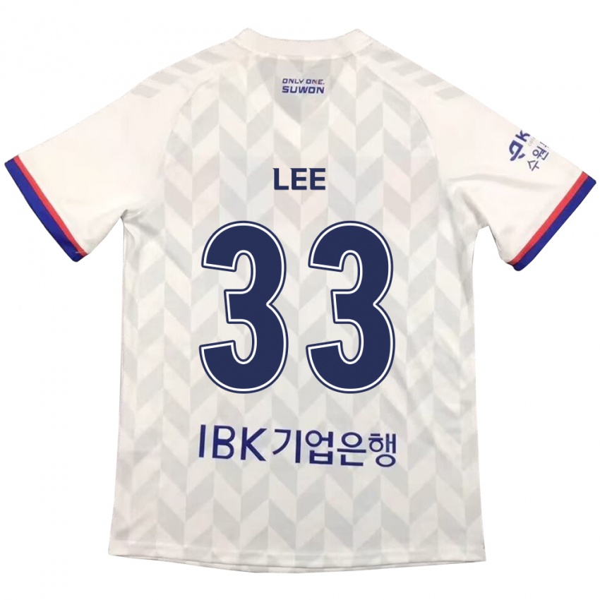 Homem Camisola Joseph Lee #33 Branco Azul Alternativa 2024/25 Camisa