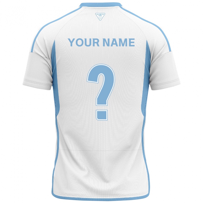 Homem Camisola Seu Nome #0 Branco Azul Alternativa 2024/25 Camisa