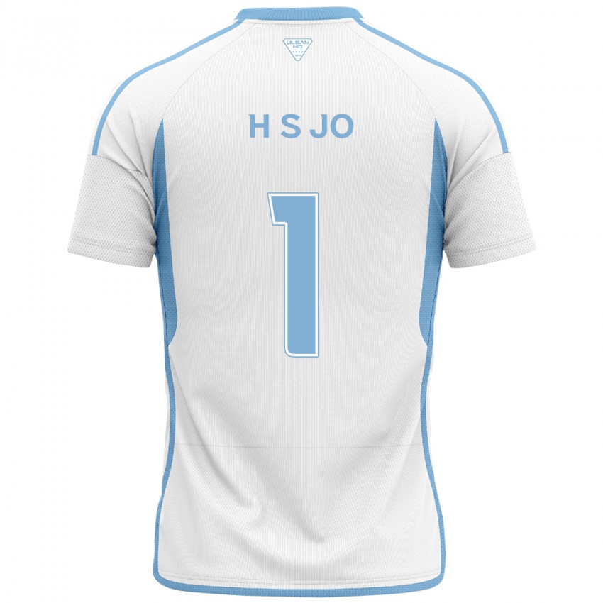 Homem Camisola Su-Hyeok Jo #1 Branco Azul Alternativa 2024/25 Camisa