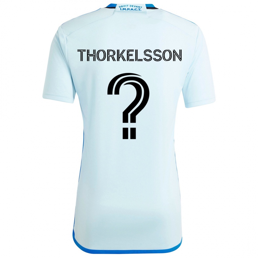 Homem Camisola Róbert Orri Thorkelsson #0 Gelo Azul Alternativa 2024/25 Camisa