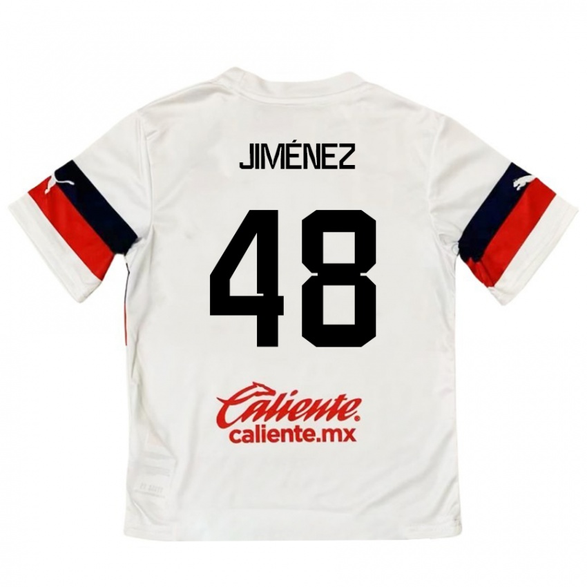 Homem Camisola Leonardo Jiménez #48 Branco Vermelho Alternativa 2024/25 Camisa