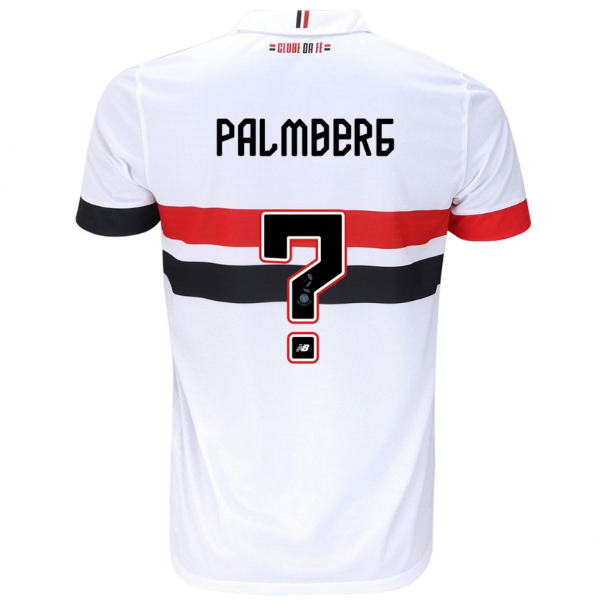 Mulher Camisola Palmberg #0 Branco Vermelho Preto Principal 2024/25 Camisa