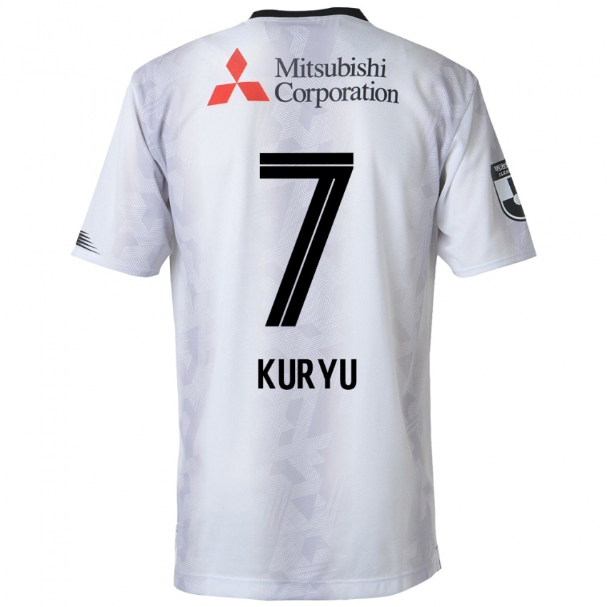 Mulher Camisola Kuryu Matsuki #7 Branco Preto Alternativa 2024/25 Camisa