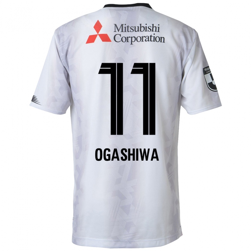 Mulher Camisola Tsuyoshi Ogashiwa #11 Branco Preto Alternativa 2024/25 Camisa