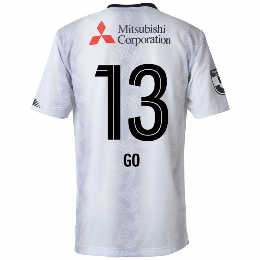 Mulher Camisola Go Hatano #13 Branco Preto Alternativa 2024/25 Camisa