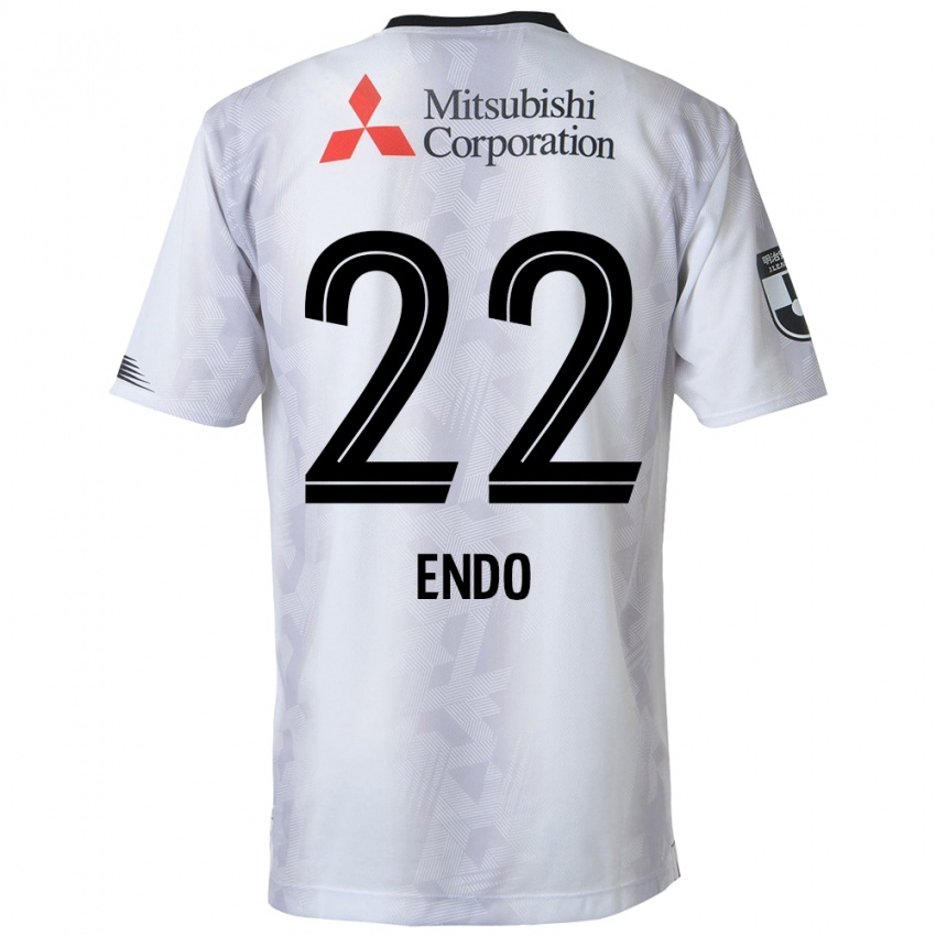 Mulher Camisola Keita Endo #22 Branco Preto Alternativa 2024/25 Camisa