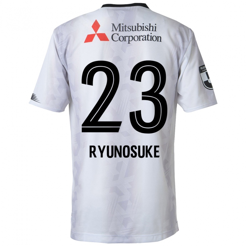 Mulher Camisola Ryunosuke Sato #23 Branco Preto Alternativa 2024/25 Camisa