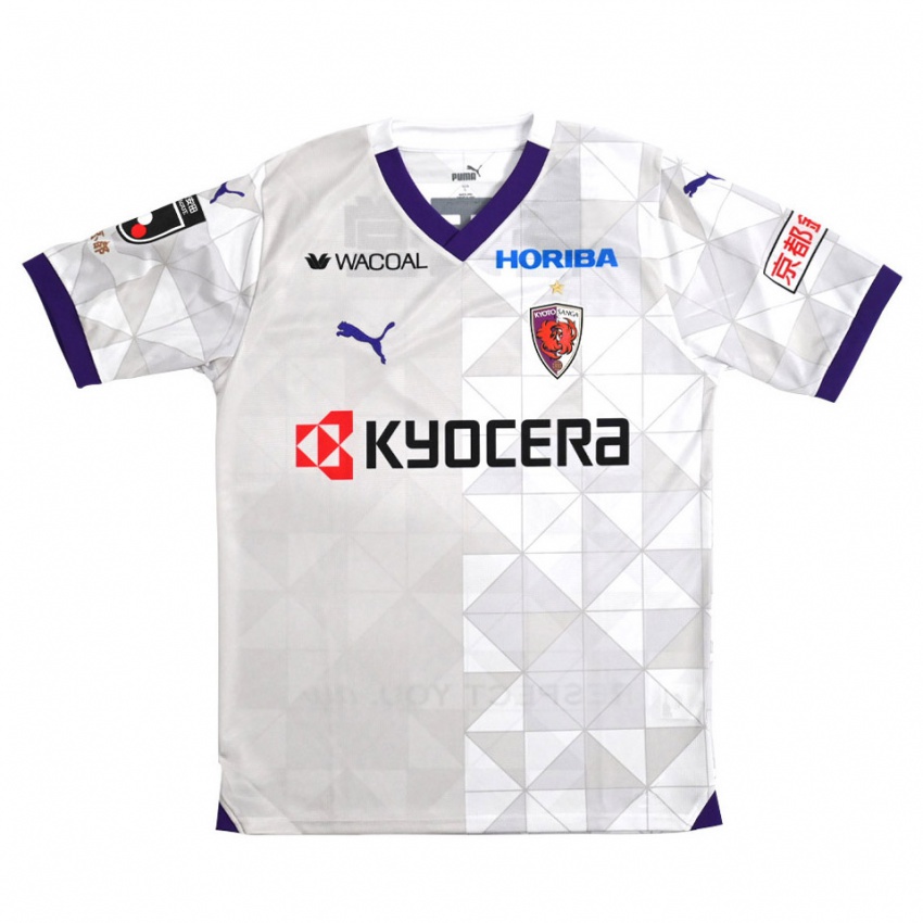 Mulher Camisola Seu Nome #0 Branco Roxo Alternativa 2024/25 Camisa