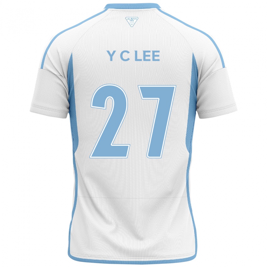 Mulher Camisola Chung-Yong Lee #27 Branco Azul Alternativa 2024/25 Camisa