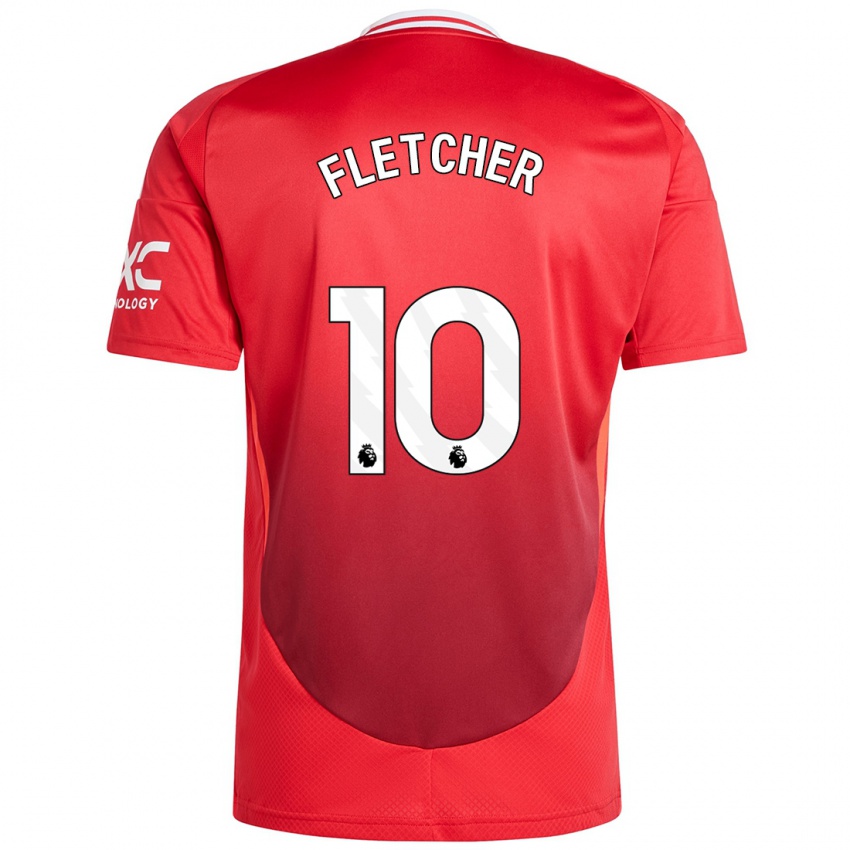 Criança Camisola Jack Fletcher #10 Vermelho Brilhante Principal 2024/25 Camisa