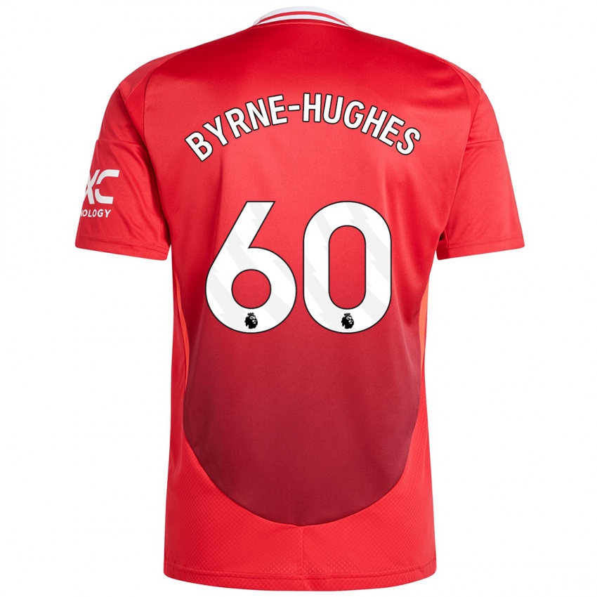 Criança Camisola Cameron Byrne-Hughes #60 Vermelho Brilhante Principal 2024/25 Camisa