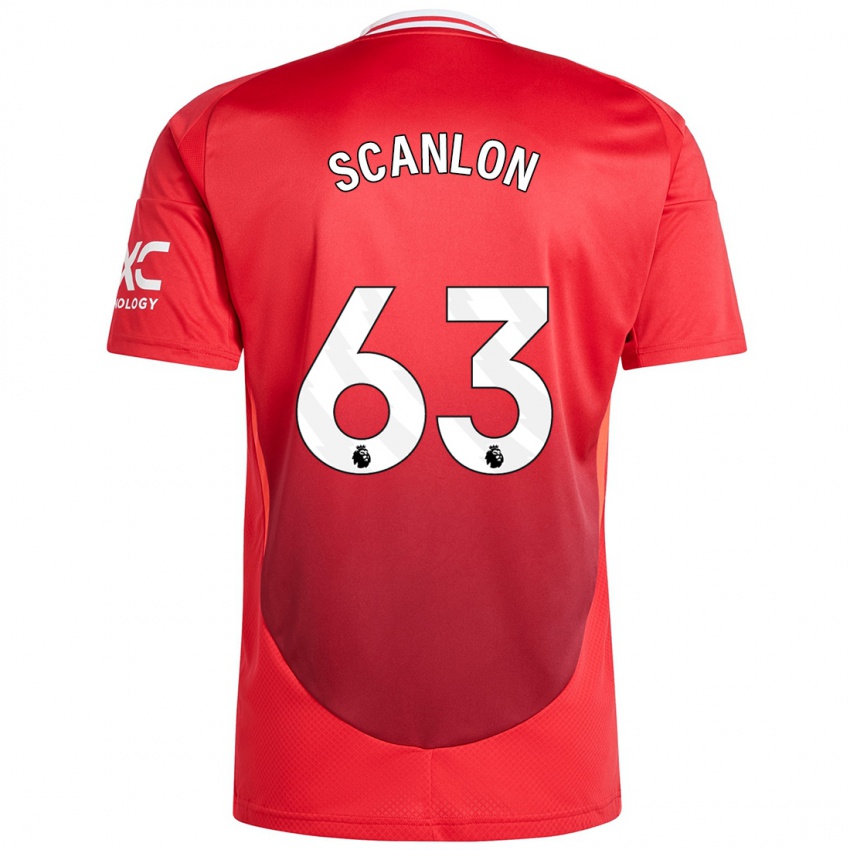 Criança Camisola James Scanlon #63 Vermelho Brilhante Principal 2024/25 Camisa