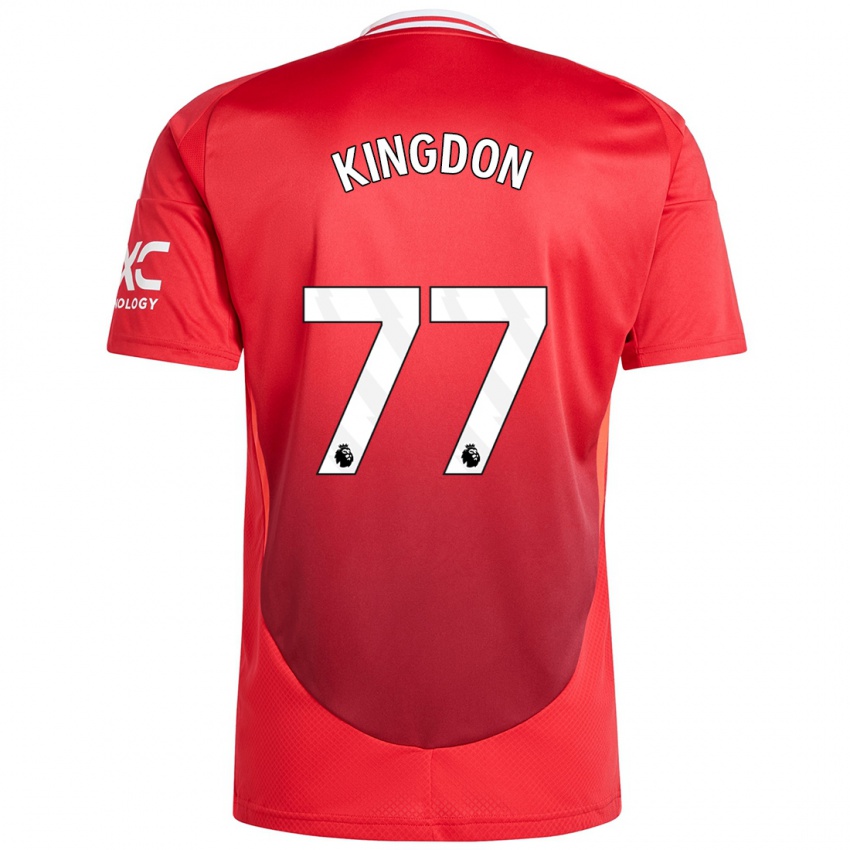 Criança Camisola Jack Kingdon #77 Vermelho Brilhante Principal 2024/25 Camisa