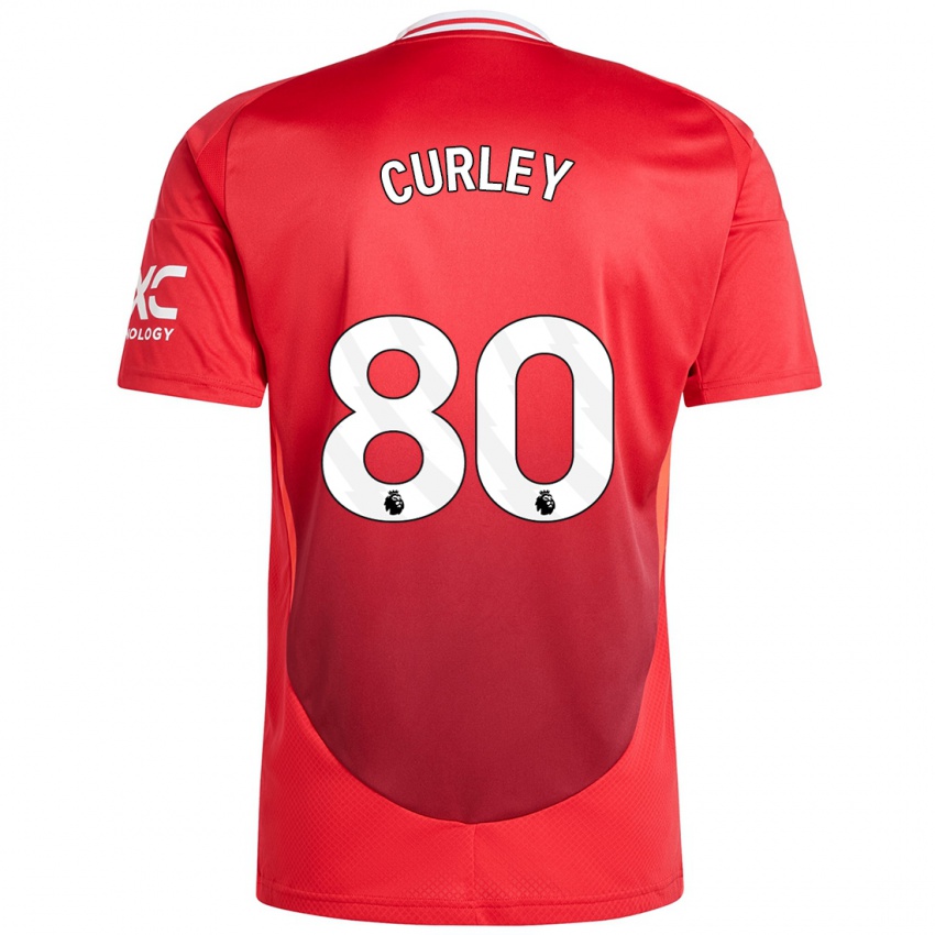 Criança Camisola Ruben Curley #80 Vermelho Brilhante Principal 2024/25 Camisa