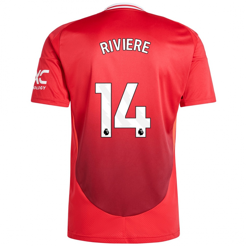 Criança Camisola Jayde Riviere #14 Vermelho Brilhante Principal 2024/25 Camisa