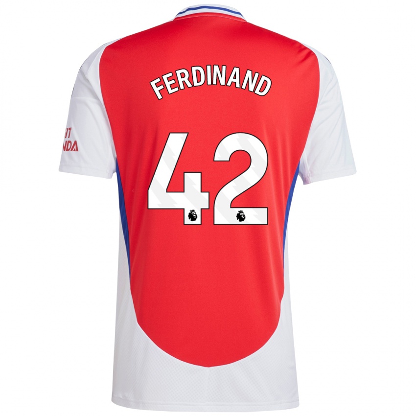 Criança Camisola Seb Ferdinand #42 Vermelho Branco Principal 2024/25 Camisa