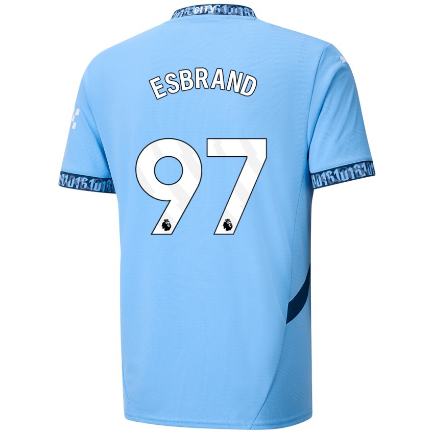 Criança Camisola Josh Wilson-Esbrand #97 Azul Marinho Principal 2024/25 Camisa