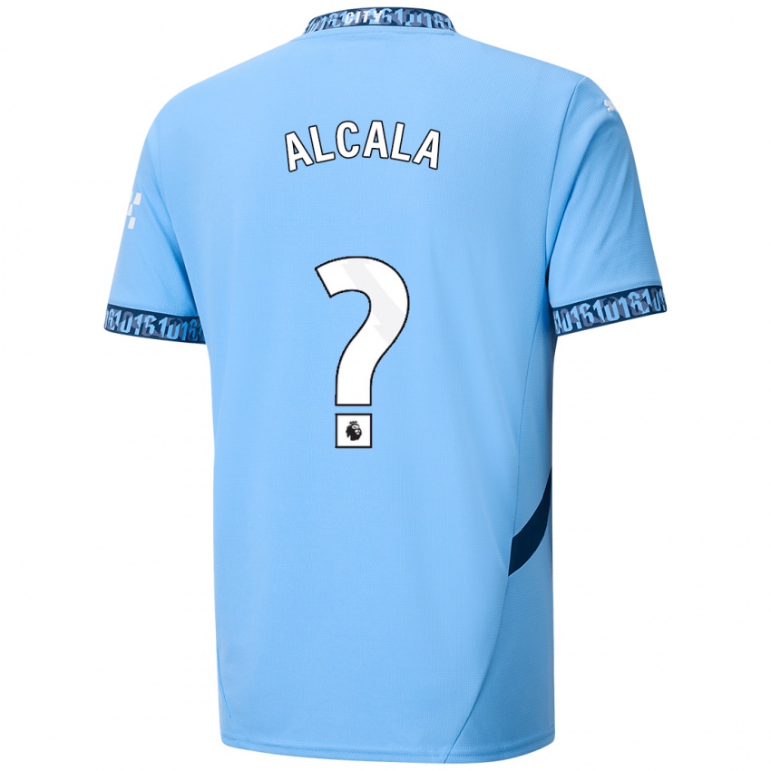 Criança Camisola Álex Alcalá #0 Azul Marinho Principal 2024/25 Camisa