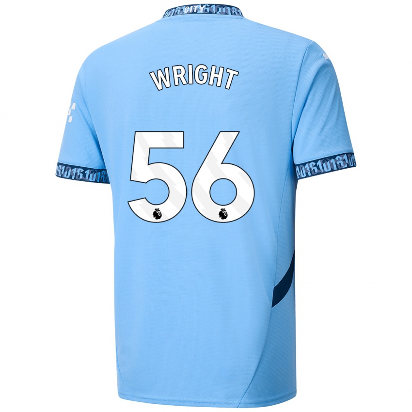 Criança Camisola Jacob Wright #56 Azul Marinho Principal 2024/25 Camisa