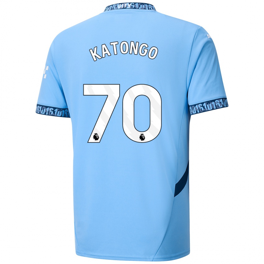 Criança Camisola Jadel Katongo #70 Azul Marinho Principal 2024/25 Camisa