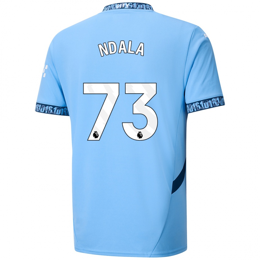 Criança Camisola Joel Ndala #73 Azul Marinho Principal 2024/25 Camisa