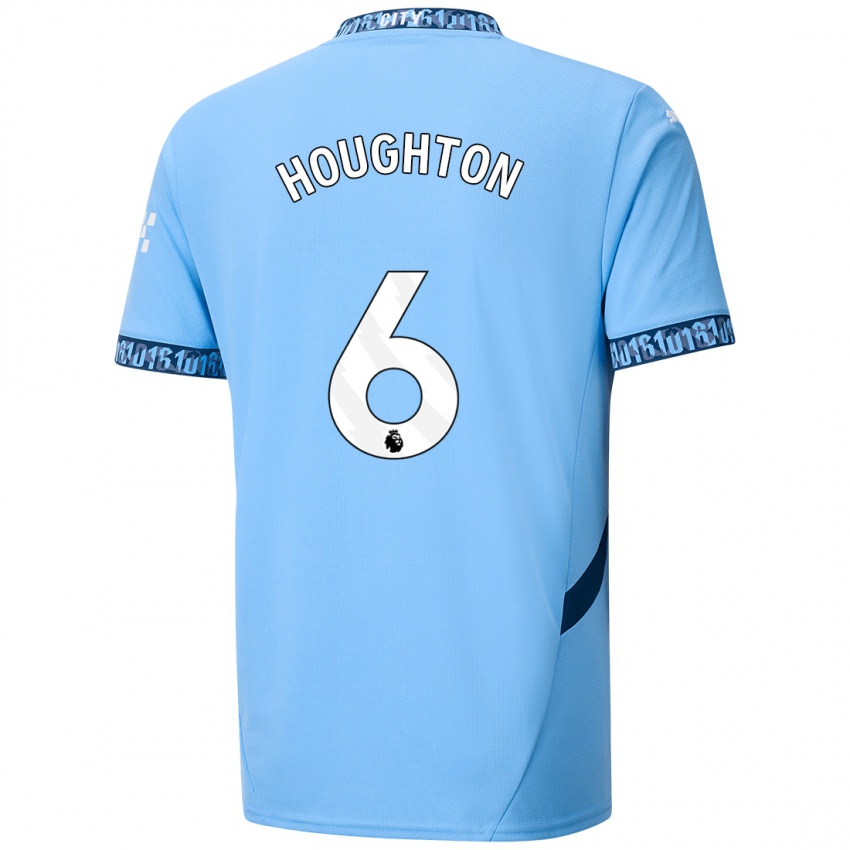 Criança Camisola Steph Houghton #6 Azul Marinho Principal 2024/25 Camisa