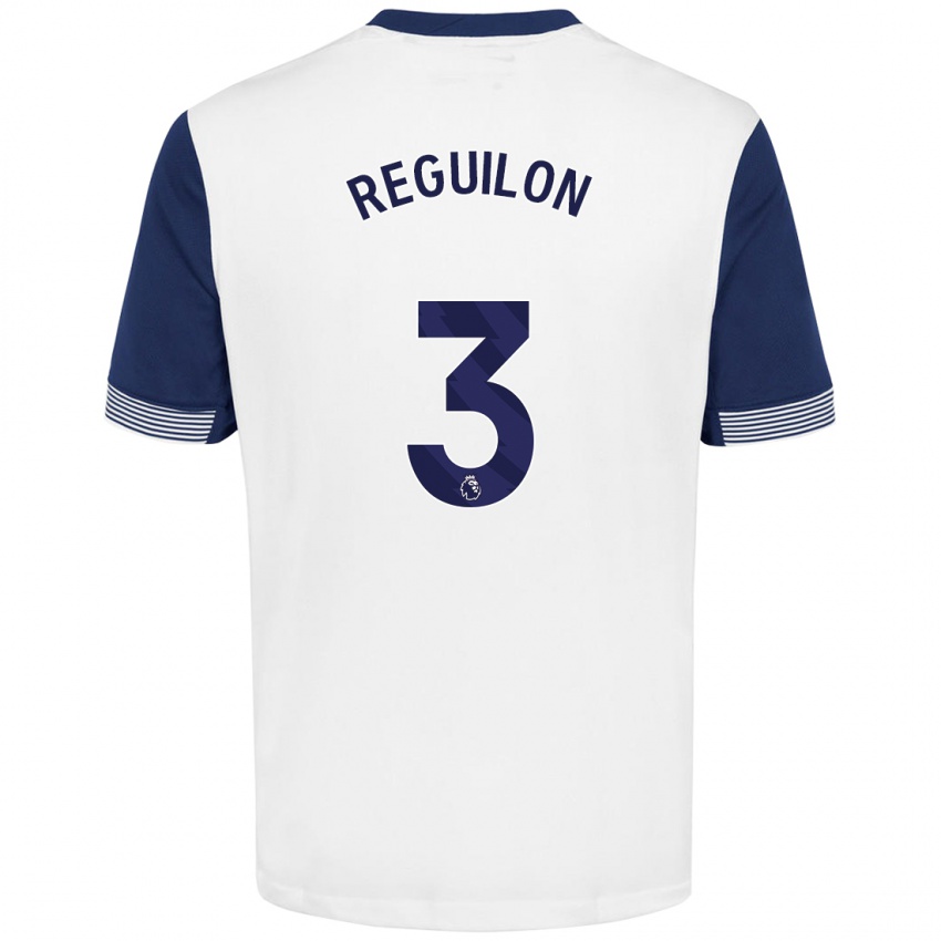 Criança Camisola Sergio Reguilon #3 Azul Branco Principal 2024/25 Camisa