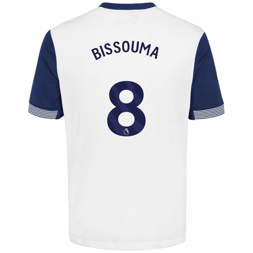 Criança Camisola Yves Bissouma #8 Azul Branco Principal 2024/25 Camisa