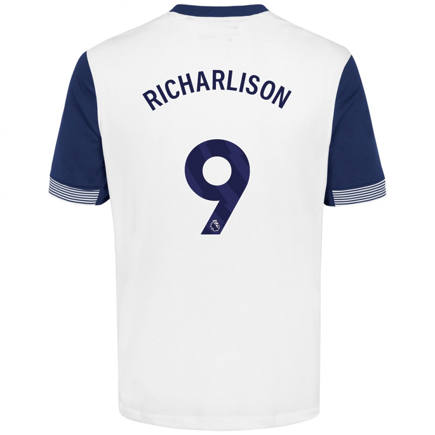 Criança Camisola Richarlison #9 Azul Branco Principal 2024/25 Camisa