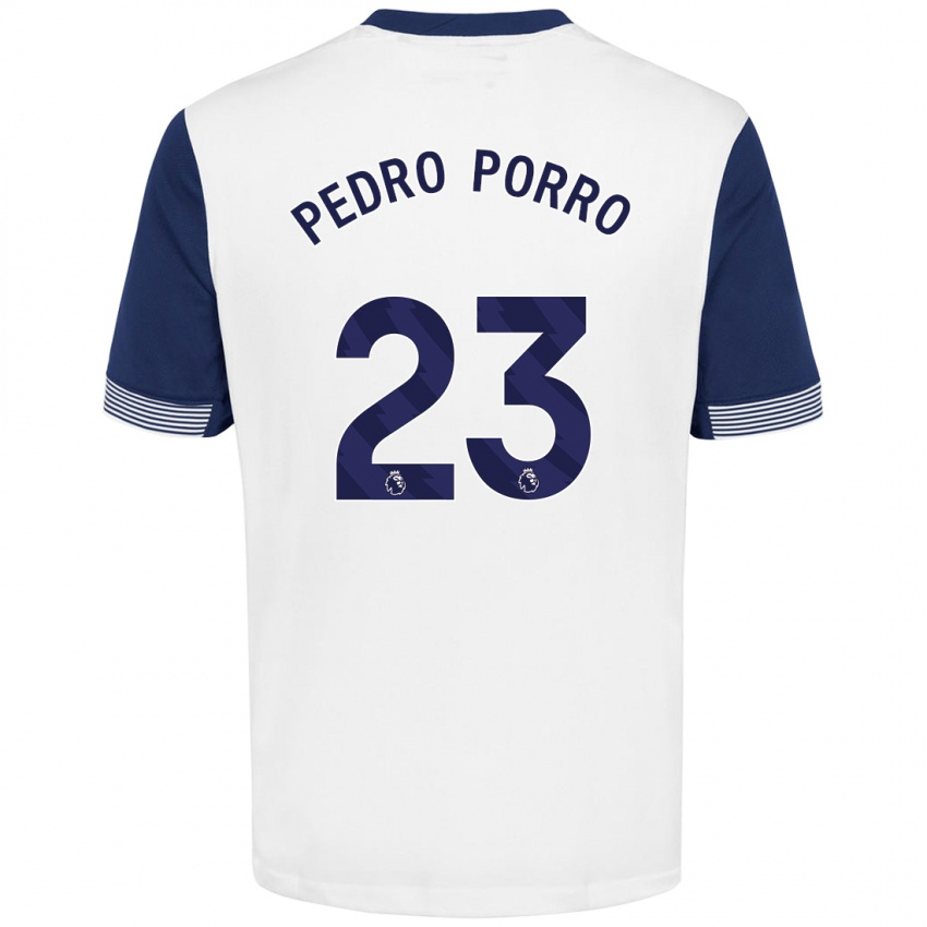 Criança Camisola Pedro Porro #23 Azul Branco Principal 2024/25 Camisa