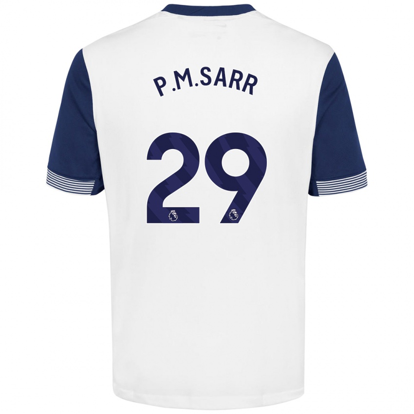 Criança Camisola Pape Matar Sarr #29 Azul Branco Principal 2024/25 Camisa