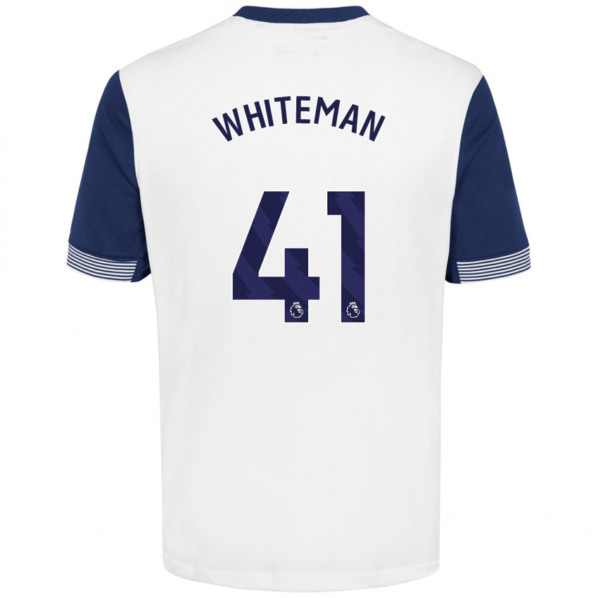 Criança Camisola Alfie Whiteman #41 Azul Branco Principal 2024/25 Camisa