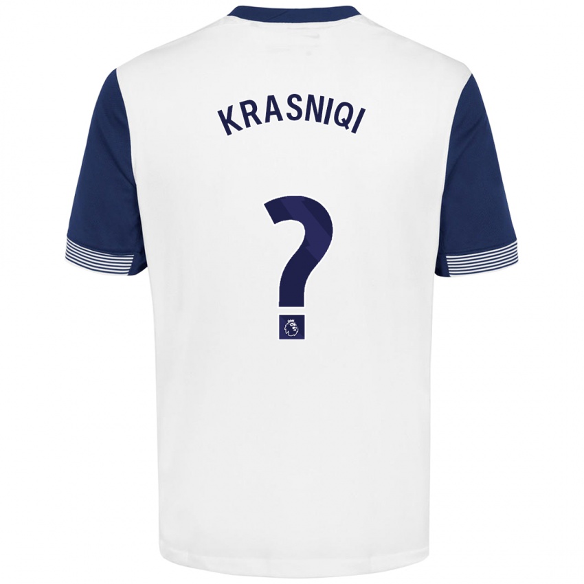 Criança Camisola Elliot Krasniqi #0 Azul Branco Principal 2024/25 Camisa