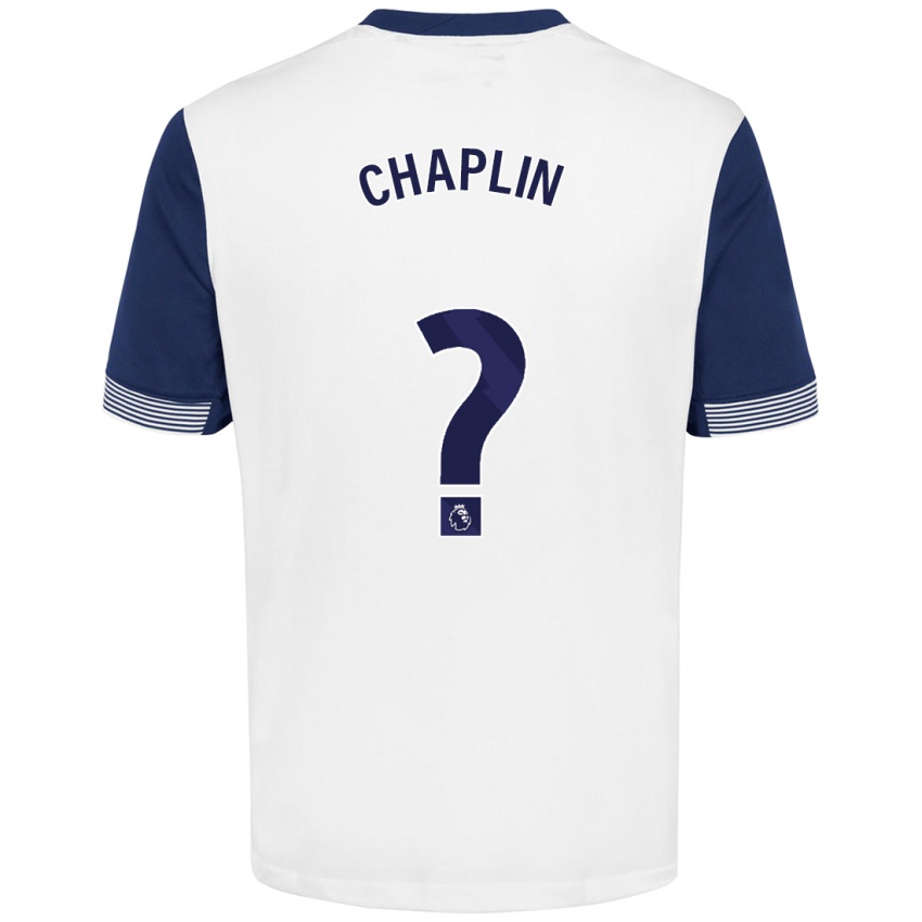 Criança Camisola Archie Chaplin #0 Azul Branco Principal 2024/25 Camisa