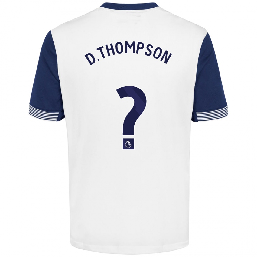 Criança Camisola Dylan Thompson #0 Azul Branco Principal 2024/25 Camisa