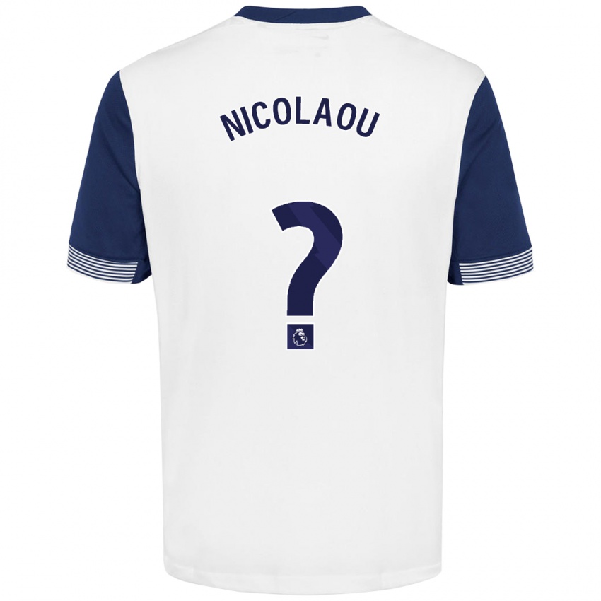 Criança Camisola Shakil Nicolaou #0 Azul Branco Principal 2024/25 Camisa