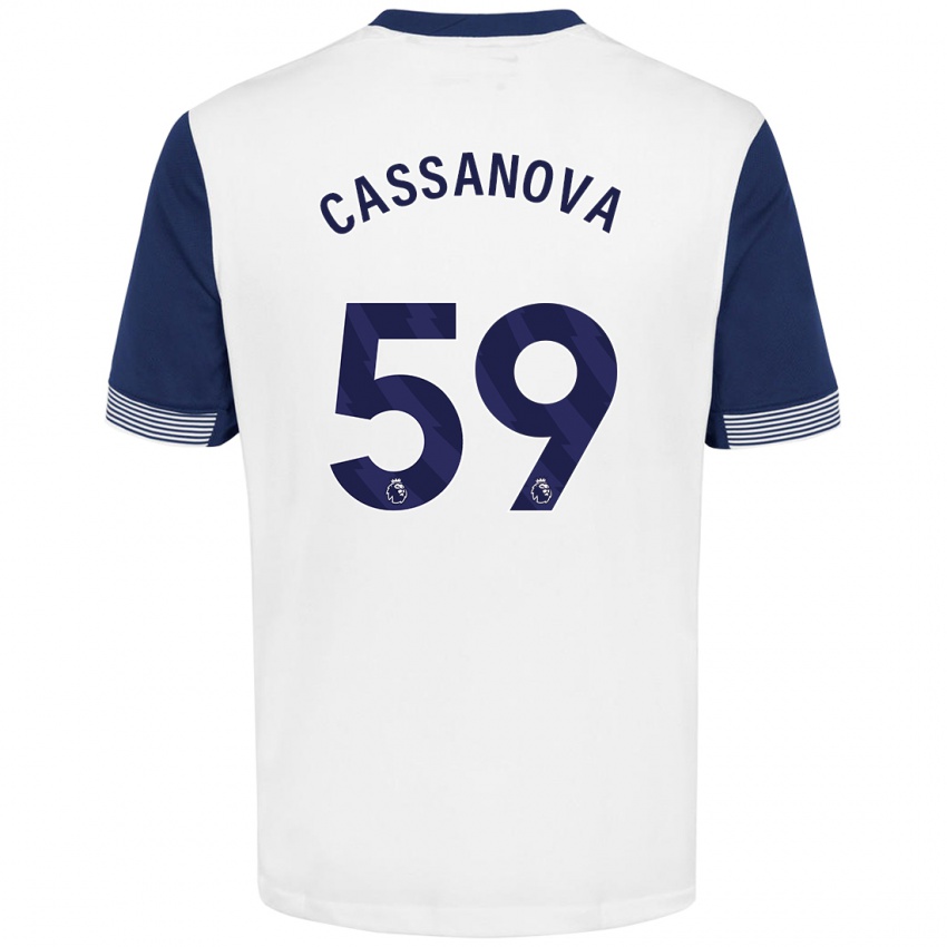 Criança Camisola Dante Cassanova #59 Azul Branco Principal 2024/25 Camisa