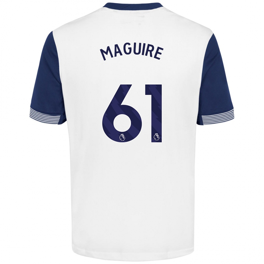 Criança Camisola Aaron Maguire #61 Azul Branco Principal 2024/25 Camisa