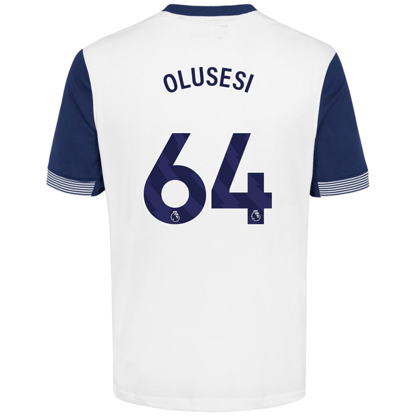 Criança Camisola Callum Olusesi #64 Azul Branco Principal 2024/25 Camisa