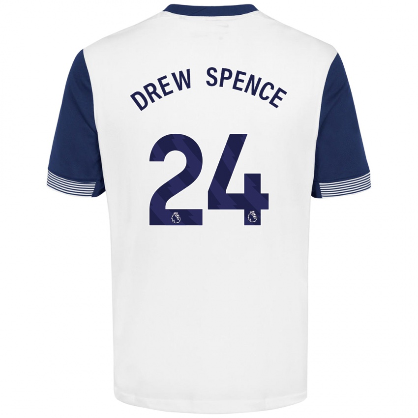 Criança Camisola Drew Spence #24 Azul Branco Principal 2024/25 Camisa