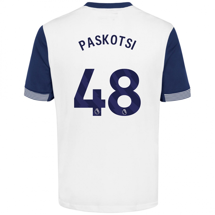 Criança Camisola Maksim Paskotsi #48 Azul Branco Principal 2024/25 Camisa