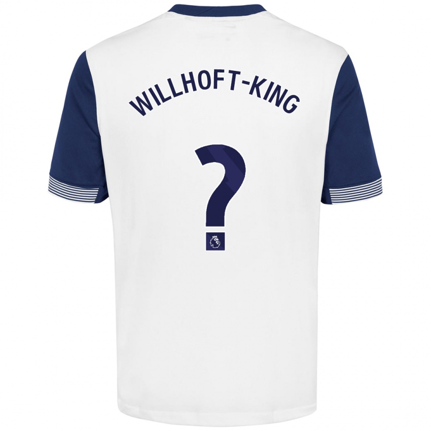 Criança Camisola Han Willhoft-King #0 Azul Branco Principal 2024/25 Camisa